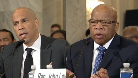 Cory Booker and John Lewis