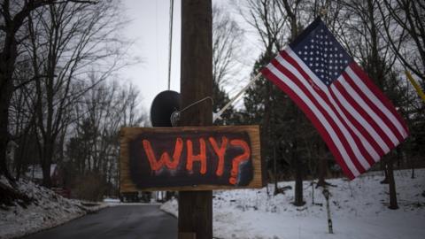 Sandy Hook primary school aftermath