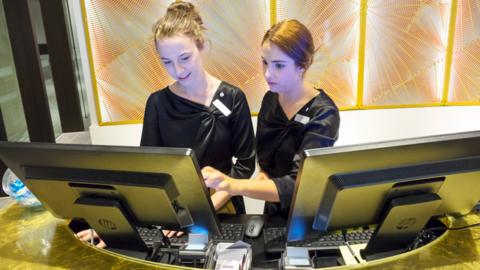 Four Points by Sheraton hotel lobby receptionist training, in Brisbane, Australia