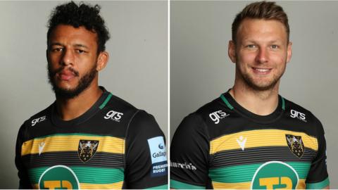 Courtney Lawes and Dan Biggar