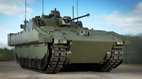 A prototype image of the Ajax Armoured Vehicle