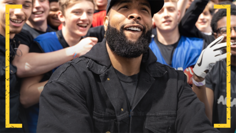 Odell Beckham Jr at the NFL Academy