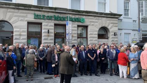 Castletown bank protest