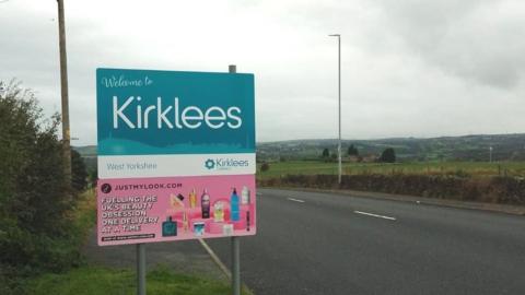 Welcome to Kirklees sign
