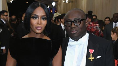 Naomi Campbell and Edward Enninful