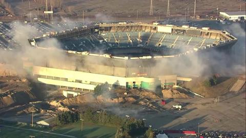 Pontiac Silverdome stadium in Detroit