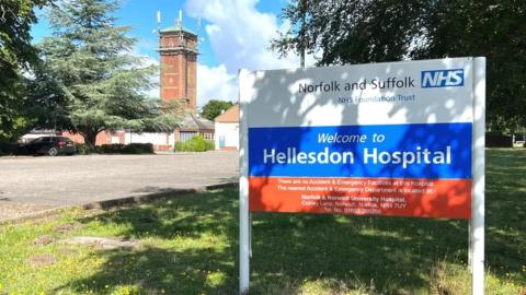 Sign outside the Norfolk and Suffolk NHS Trust headquarters