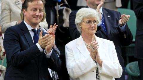 David and Mary Cameron, pictured 2012
