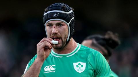 Caelan Doris pictured during Ireland's win over Italy in Dublin