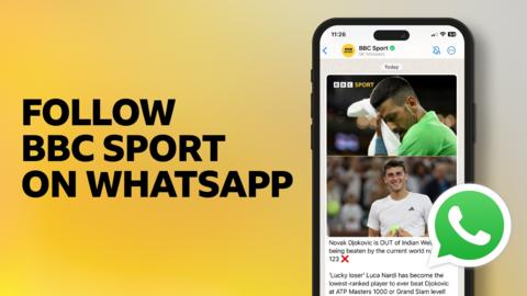 A graphic askin playas ta Big up BBC Sport on WhatsApp