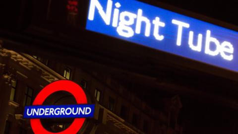 Night Tube sign