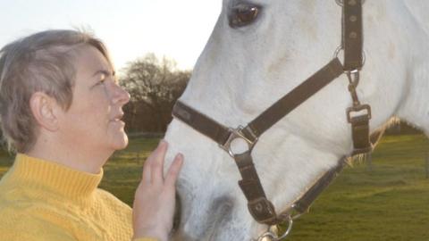 Kelly Ann Alexander with her horse Aliyana