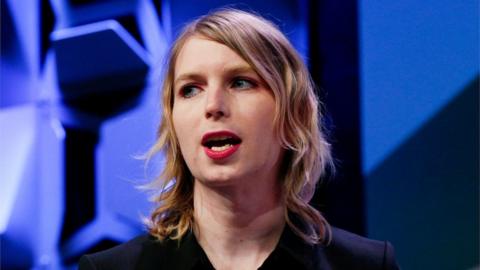Chelsea Manning speaks at the South by Southwest festival in Austin, Texas, U.S., March 13, 2018