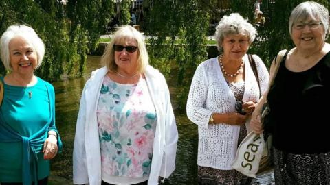 Members of the Bedford Guild House on a day out