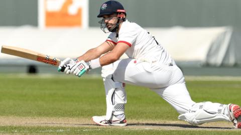 Daryl Mitchell hit his first century for Lancashire but his fourth in England following last summer's three in successive Tests at Lord's, Trent Bridge and Headingley