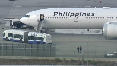 Plane on runway