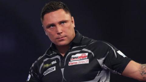 Gerwyn Price celebrates