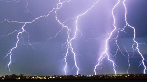 Lightning storm