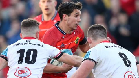 Joey Carbery in action against Ulster