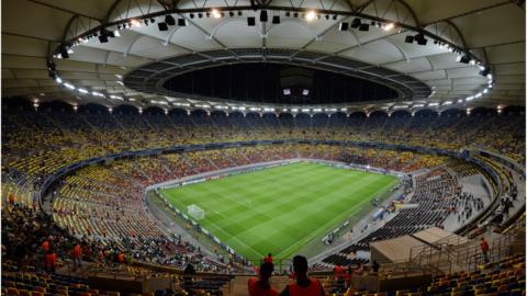 General view of the Arena Nationala in Bucharest