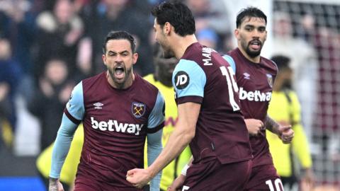 Danny Ings celebrates