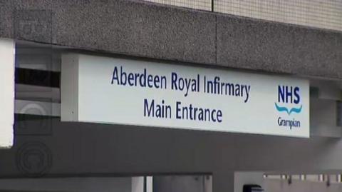 Aberdeen Royal Infirmary sign