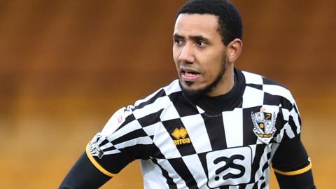 Cristian Montano in action for Port Vale