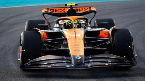 McLaren's Lando Norris during Miami Grand Prix practice