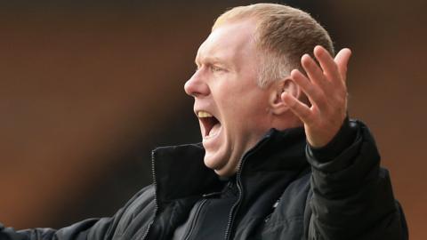 Salford City interim manager Paul Scholes