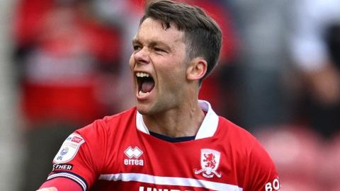 Jonny Howson celebrates scoring Middlesbrough's winner