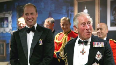 The Prince of Wales and the Duke of Cambridge