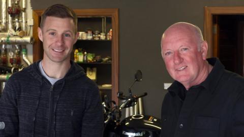 Jonathan Rea with Stephen Davison