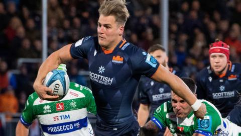 Duhan van der Merwe marked his Edinburgh return with two tries