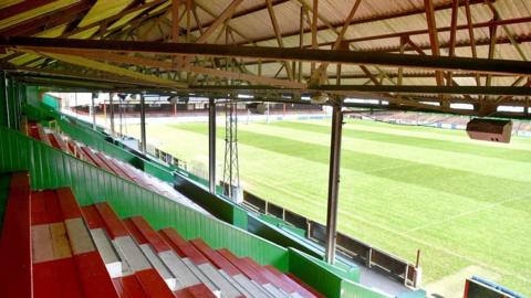 View from inside stand