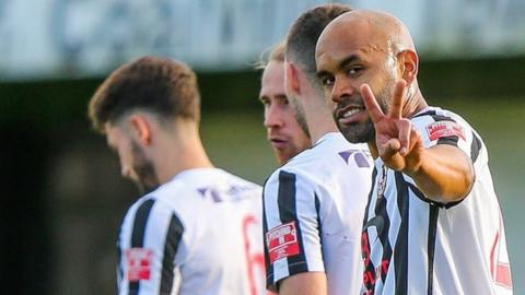 Ashley Chambers in action for Coalville Town