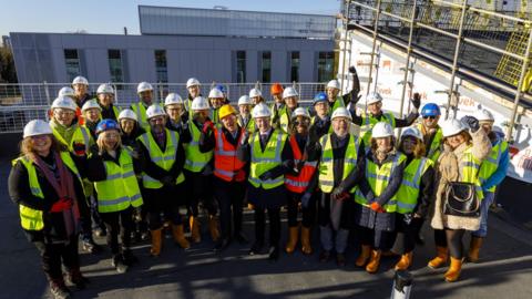 Topping out ceremony at ARU Peterborough