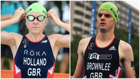 Vicky Holland and Jonny Brownlee