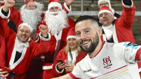John Cooney celebrates with Ulster fans