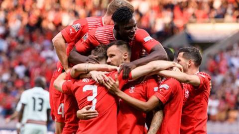 Switzerland celebrate