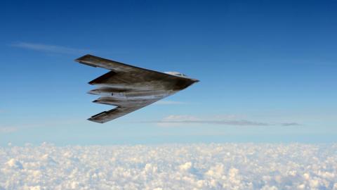 A stealth bomber