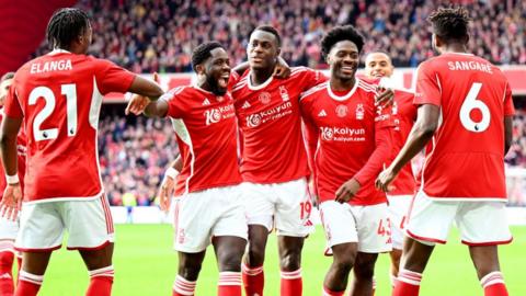 Aina scores for Nottingham Forest