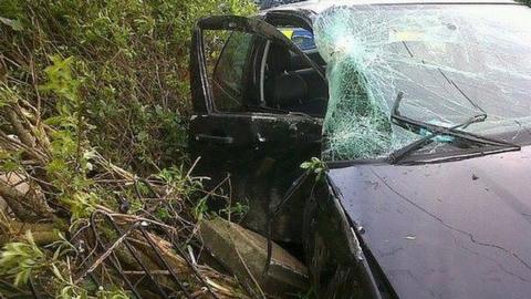 Crash on A3102 near Calne in August 2012