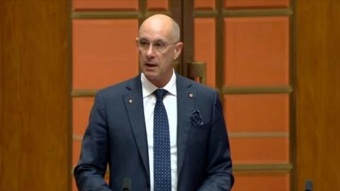 Senator David Van denied allegations of sexual misconduct while speaking in parliament on Thursday