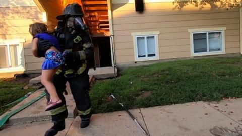 Wichita fireman rescues child