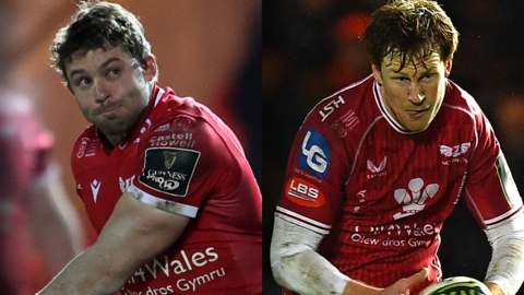 Leigh Halfpenny and Rhys Patchell