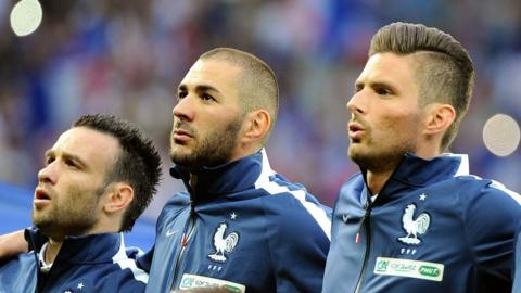 Karim Benzema and Olivier Giroud