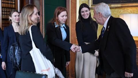 Sir Lindsay Hoyle meets Ukrainian MPs