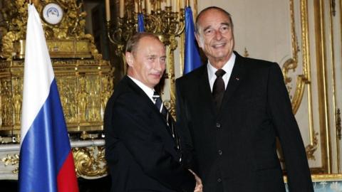 Putin and Chirac in 2006