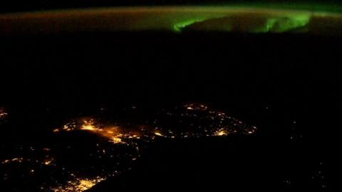 Aurora Borealis from the International Space Station