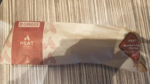 Image of Greggs sandwich shared by Merseyside Police